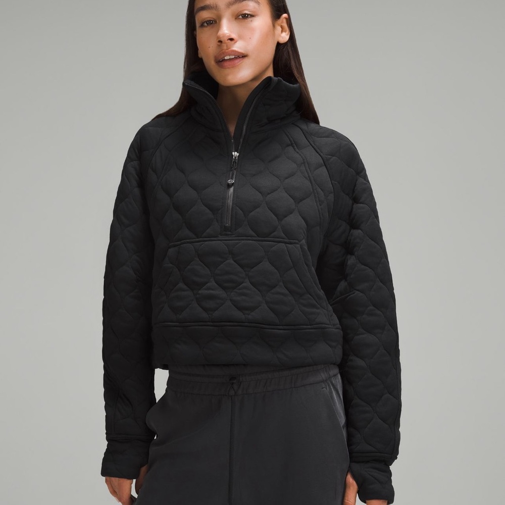 Lululemon Quilted Funnel Neck Half Zip